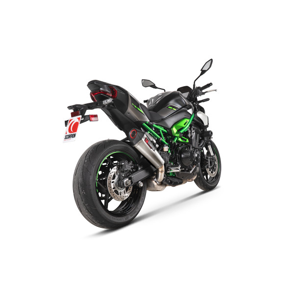 Scorpion Exhaust Kawasaki Z900 Euro 5+ 2025 - 2025 Serket Taper Slip-on Brushed Stainless Steel Sleeve